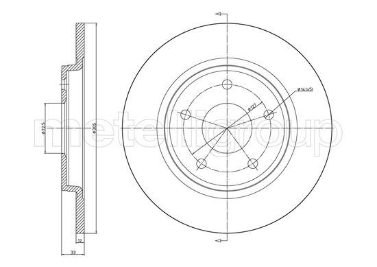 TRUSTING DF1322 - Тормозные диски