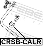 FEBEST CRSB-CALR - Втулки стабилизатора