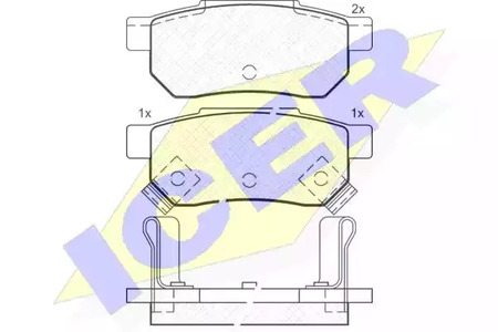 ICER 180753 - Тормозные колодки 