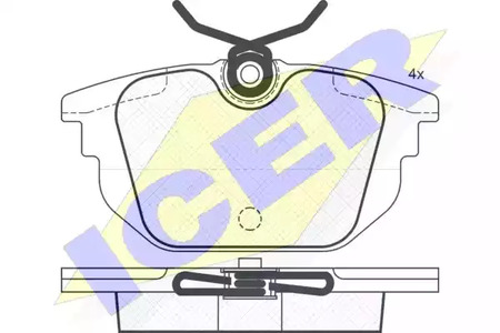 ICER 181307 - Тормозные колодки 