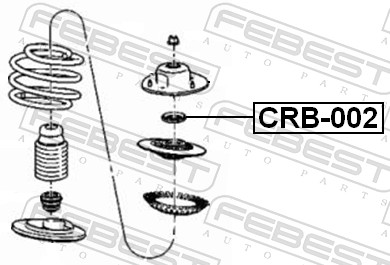 FEBEST CRB-002 - Опорный подшипник