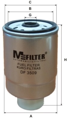 MFILTER DF 3509 - Топливный фильтр