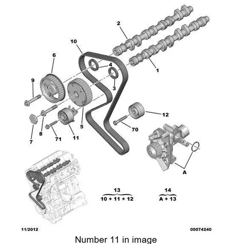 PSA 1606931980 - НАТЯЖНОЙ РОЛИК