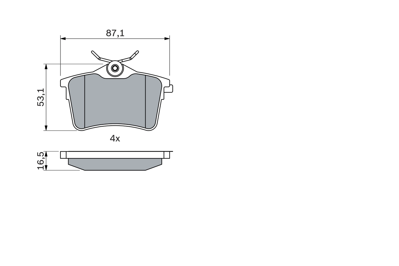 BOSCH 0 986 494 304 - Тормозные колодки 