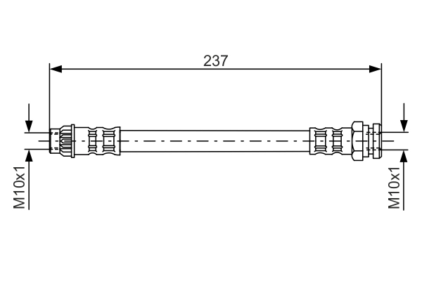 BOSCH 1 987 481 052 - Тормозные шланги