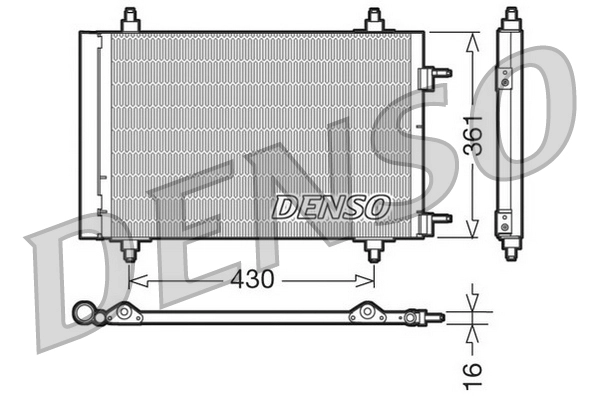 DENSO DCN07019 - Радиатор кондиционера