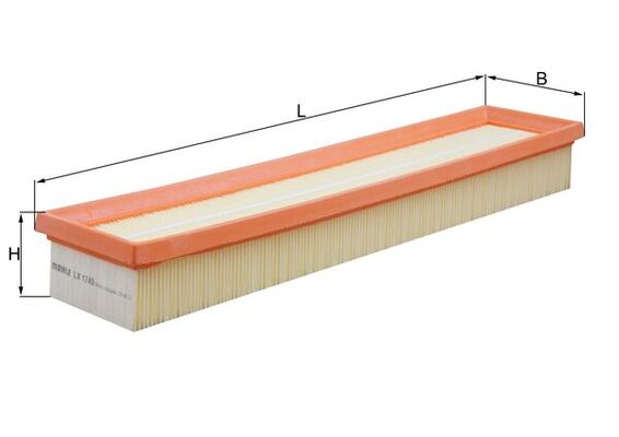 MAHLE LX 1745 - Воздушный фильтр