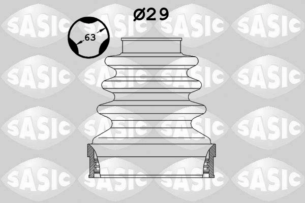 SASIC 2873883 - Пыльник ШРУСа