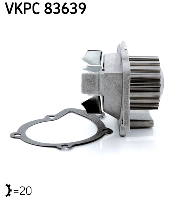 SKF VKPC 83639 - Водяной насос, охлаждение двигателя Aquamax