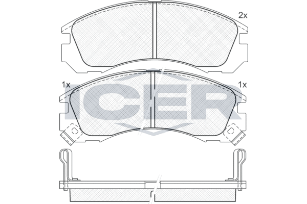 ICER 140979 - Тормозные колодки 
