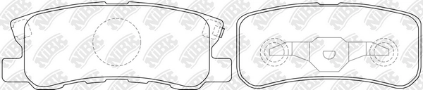 NIBK PN3450 - Тормозные колодки 