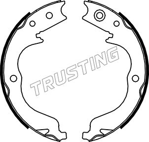 TRUSTING 064.180 - Барабанные колодки