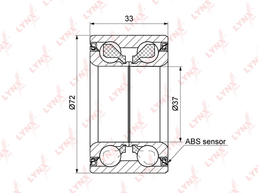 LYNXAUTO WB-1210 - Ступичный подшипник