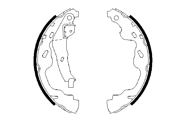 BOSCH 0 986 487 665 - Барабанные колодки