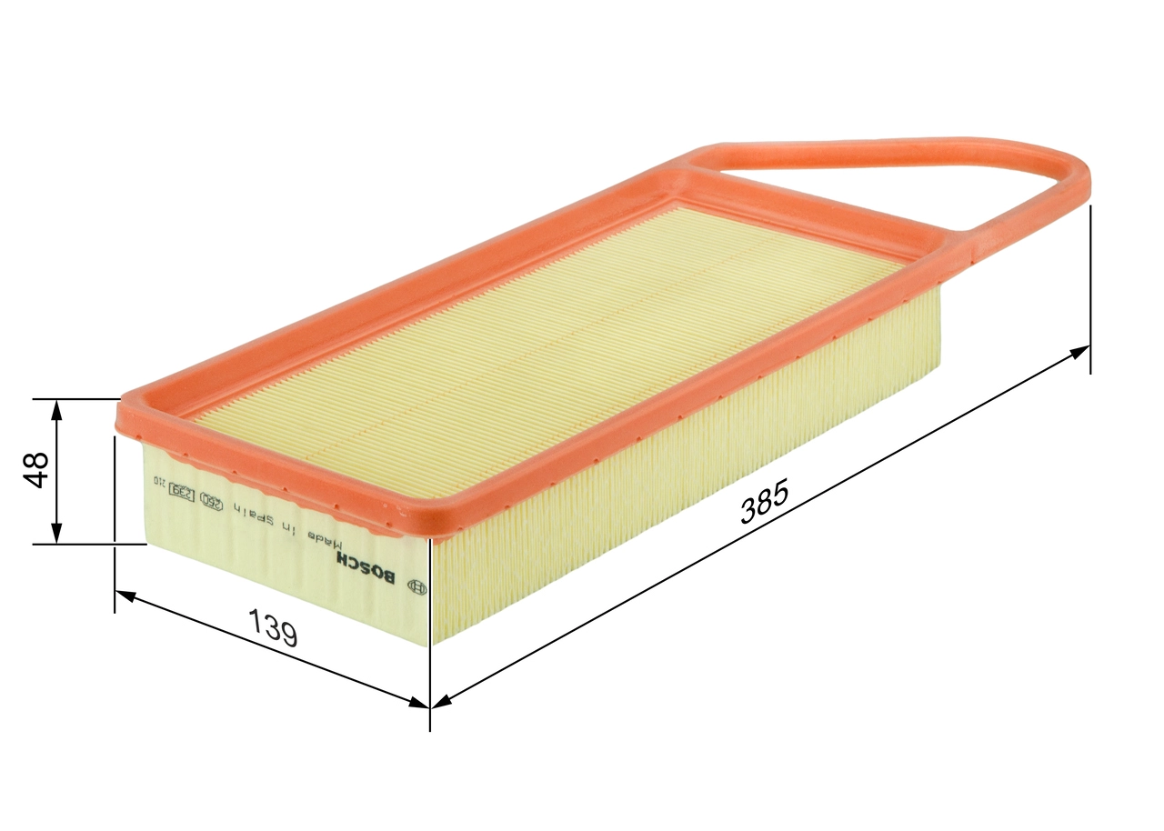 BOSCH 1 457 433 076 - Воздушный фильтр