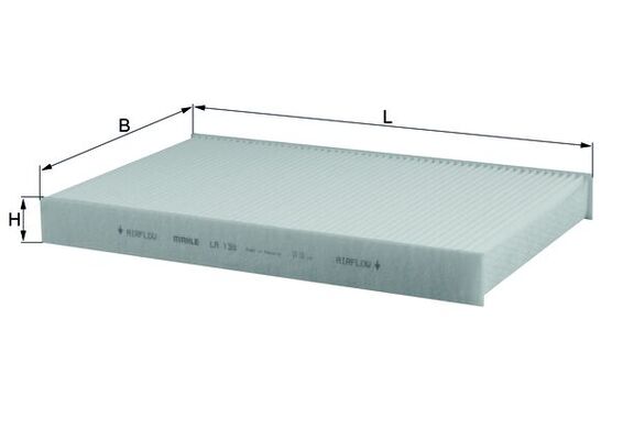 MAHLE LA 138 - Салонный фильтр