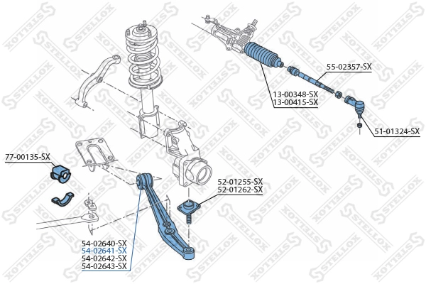STELLOX 54-02641-SX - Рычаг