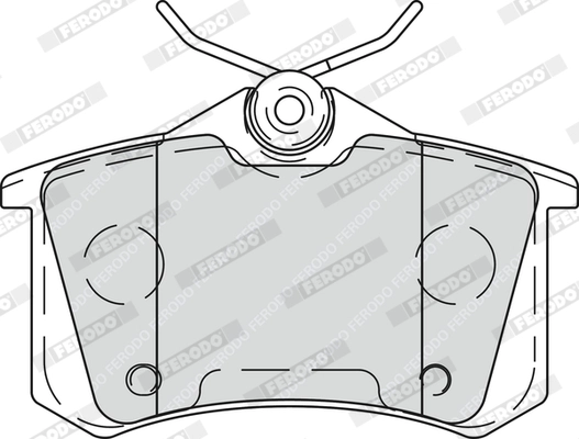 FERODO FDB4260 - Комплект тормозных колодок, дисковый тормоз PREMIER ECO FRICTION