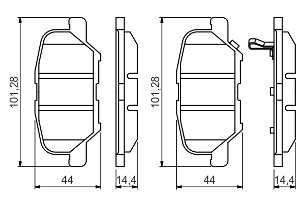 BOSCH 0 986 495 358 - Тормозные колодки 
