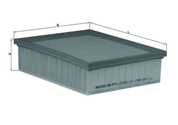 KNECHT LX 1765 - Воздушный фильтр