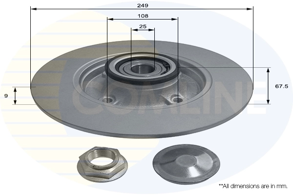 COMLINE ADC3017 - Тормозной диск Comline