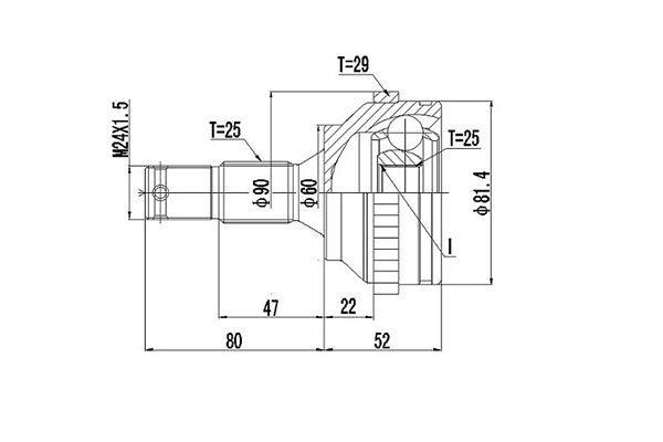 DYNAMATRIX DCV845036 - ШРУС