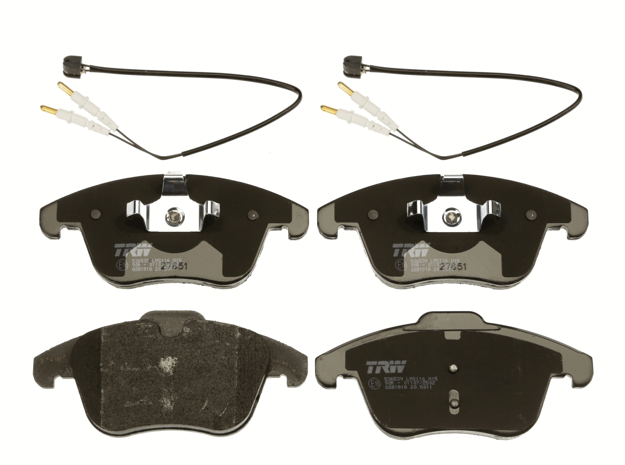 TRW GDB1818 - Комплект тормозных колодок, дисковый тормоз COTEC