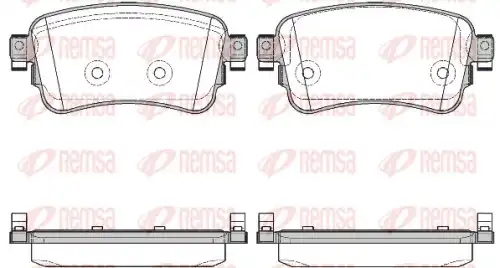 REMSA 172000 - Колодки тормозные дисковые, комплект