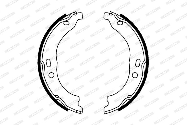 FERODO FSB696 - Комплект тормозных колодок, стояночная тормозная система PREMIER