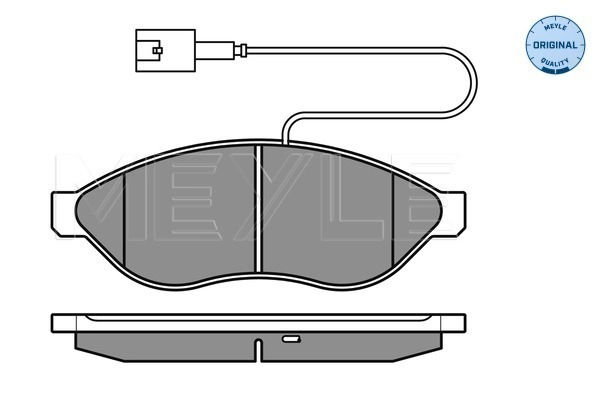 MEYLE 025 244 6819/W1 - Комплект тормозных колодок, дисковый тормоз MEYLE-ORIGINAL: True to OE.