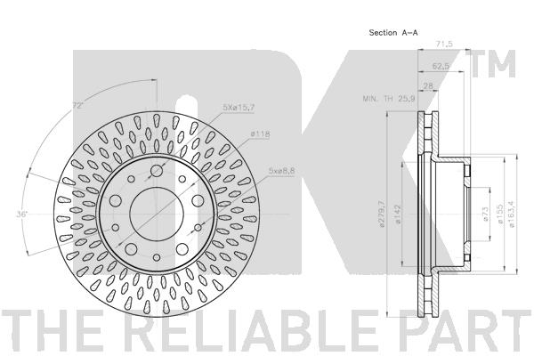 NK 201958 - Тормозные диски