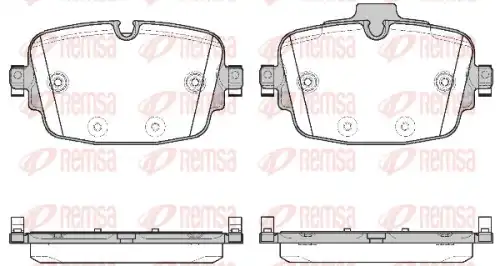 REMSA 173900 - Колодки тормозные дисковые, комплект