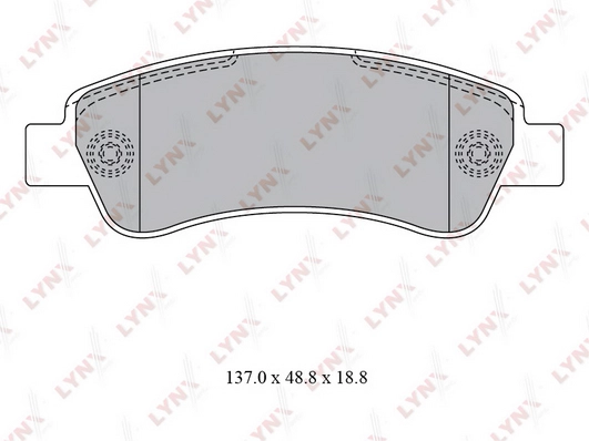 LYNXAUTO BD-2830 - Тормозные колодки 