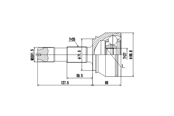 DYNAMATRIX DCV817055 - ШРУС