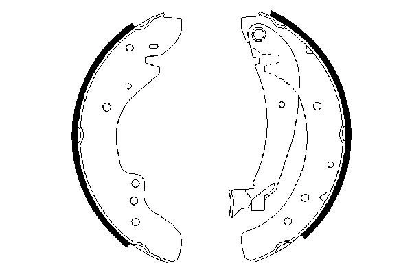 BOSCH 0 986 487 521 - Барабанные колодки