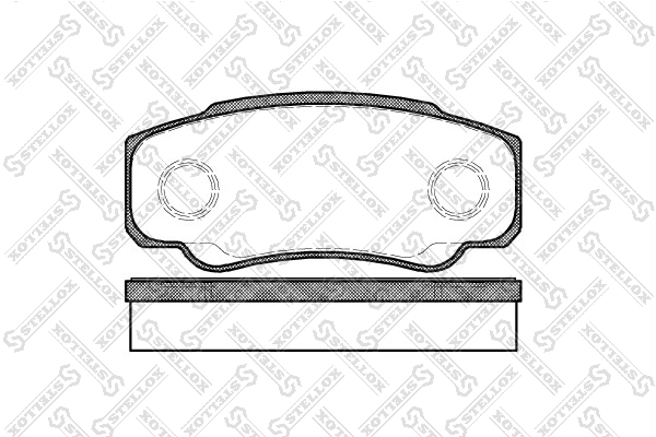STELLOX 972 000-SX - Тормозные колодки 