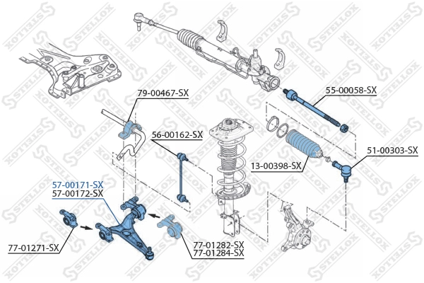 STELLOX 57-00171-SX - Рычаг