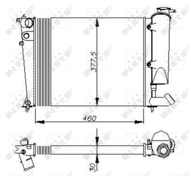 NRF 58823 - Радиатор охлаждения
