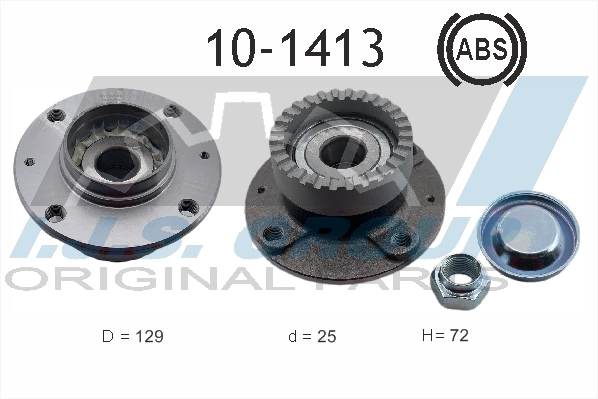 IJS GROUP 10-1413 - Комплект подшипника ступицы колеса Technology & Quality