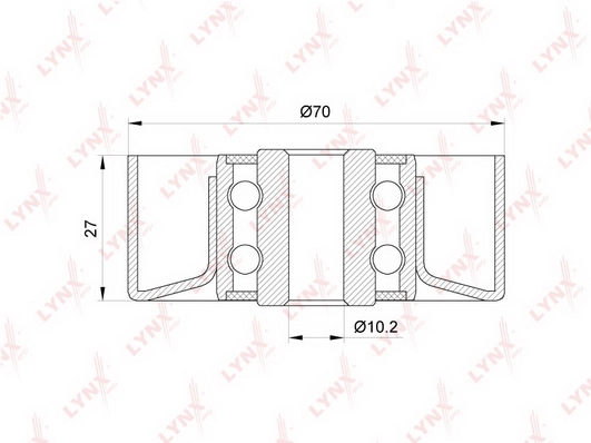 Ролик обводной приводного ремня