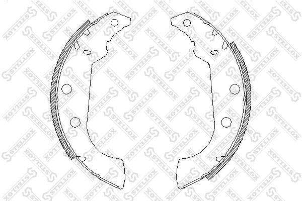 STELLOX 146 101-SX - Барабанные колодки