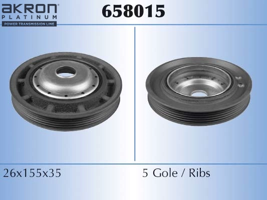 AKRON-MALÒ 658015 - Шкив коленвала