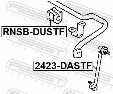 FEBEST 2423-DASTF - Стойки стабилизатора