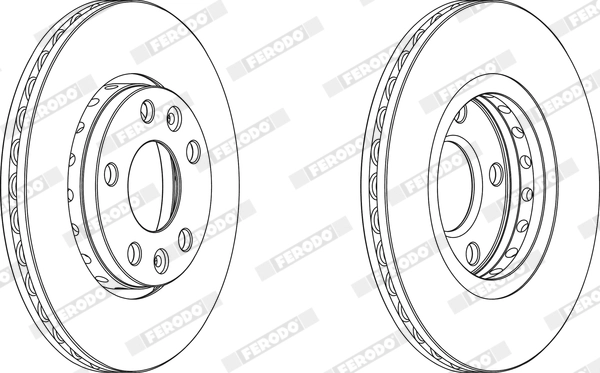 FERODO DDF1728 - Тормозной диск PREMIER