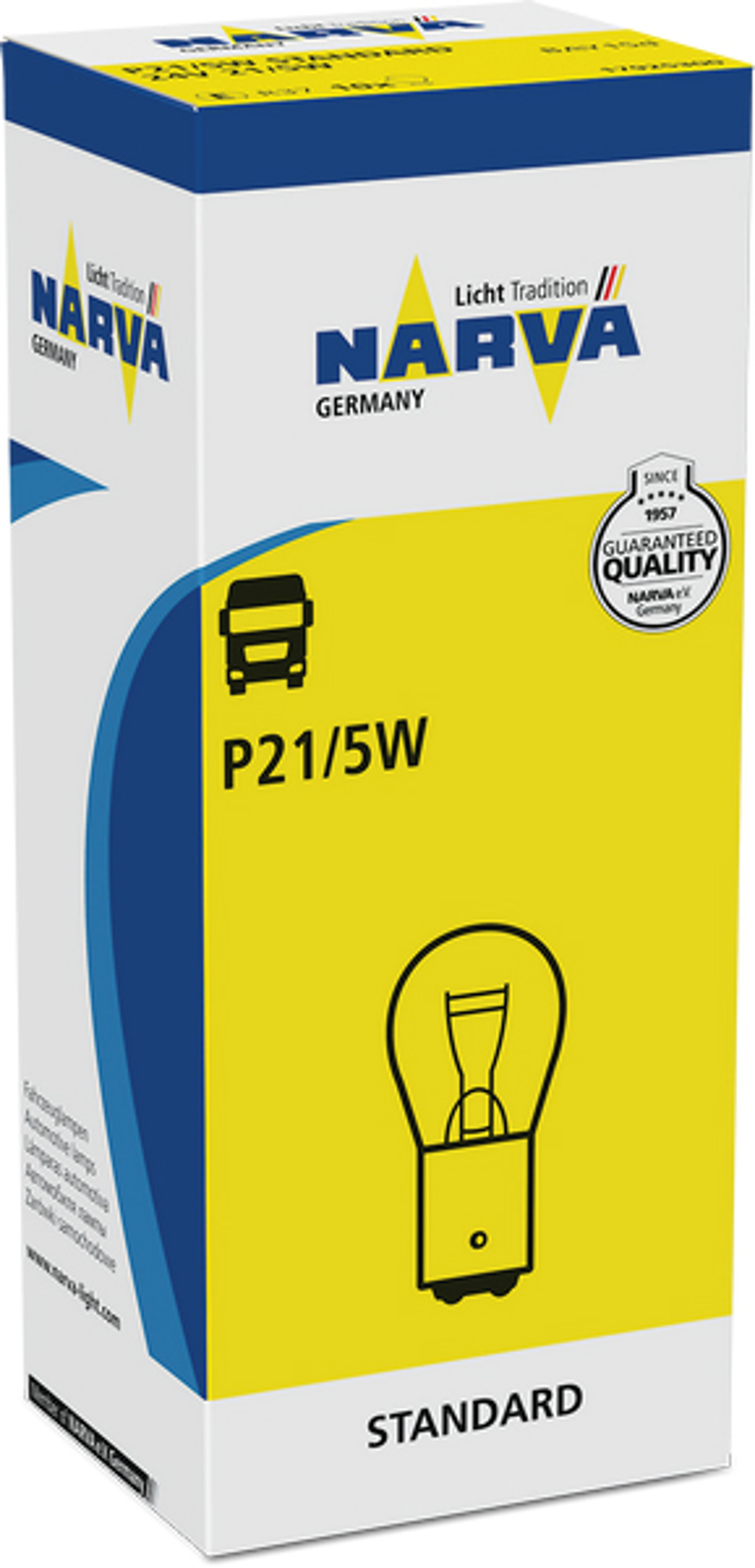 NARVA 17925 - Лампа накаливания для грузовых автомобилей, 10шт в упаковке P21/5W 24V 21/5W BAY15d