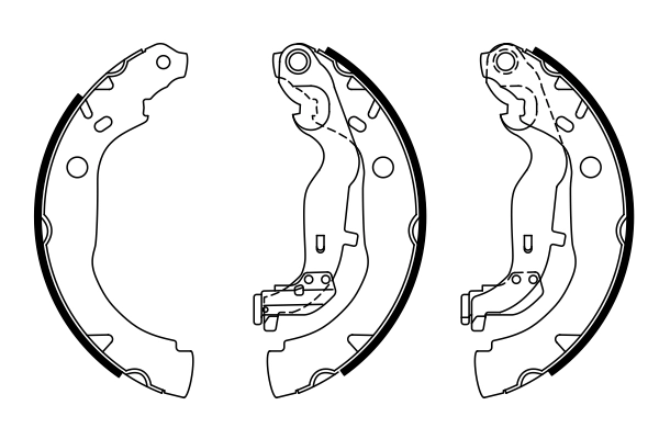BOSCH 0 986 487 774 - Барабанные колодки