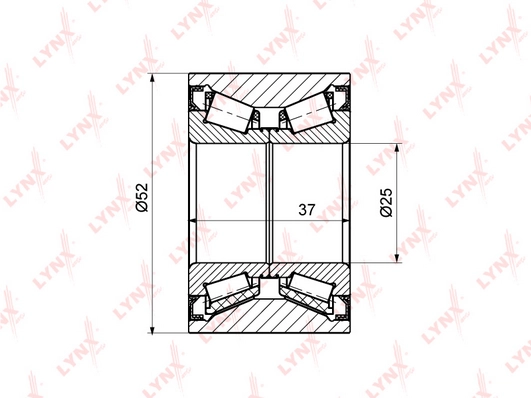 LYNXAUTO WB-1173 - Ступичный подшипник