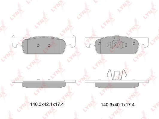 LYNXAUTO BD-6322 - Тормозные колодки 