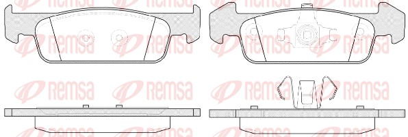 REMSA 1540.10 - Тормозные колодки 