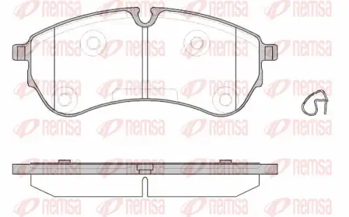 REMSA 183000 - Колодки тормозные дисковые, комплект